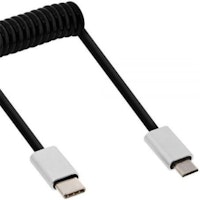 InLine 35866 cable USB 0,5 m USB C Micro-USB B Aluminio, Negro