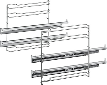 Guias Telescópicas Bosch hez638200 accesorio horno pieza y de oven rail plata rejilla para aluminio qqqqqqqqqqq 3