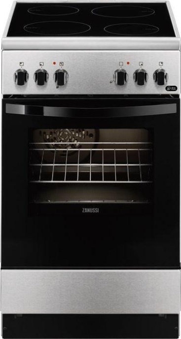 Zanussi ZCV550G1XA Independiente A Negro, Acero in