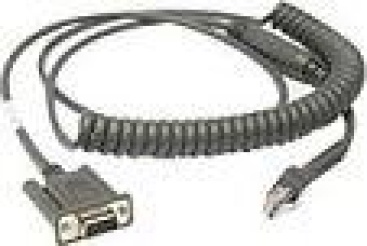 Zebra Zebra CBA-R46-C09ZBR 2.8m RS232 DB9 Negro cable de