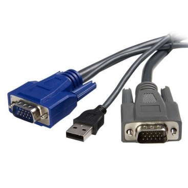 StarTech.com StarTech.com Cable KVM USB VGA 2 en 1 Ultra Delgad