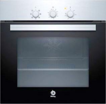 Balay 3HB2010X0 horno Horno eléctrico 66 L 3300 W Negro, Acero inoxidable A