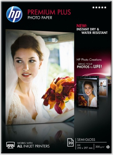 HP HP Papel fotográfico semibrillante Premium Plus -