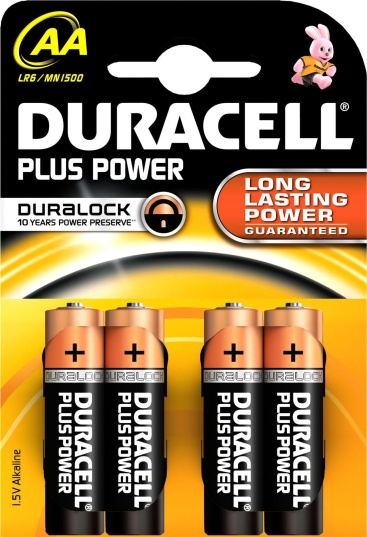 Duracell Plus Power Alcalino 1.5V batería no-recar