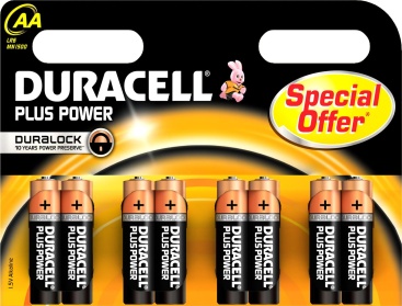 Duracell Plus Power Alcalino 1.5V batería no-recar