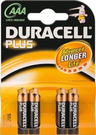Duracell Duracell LR03 Plus 4-BL Alcalino 1.5V batería no-r