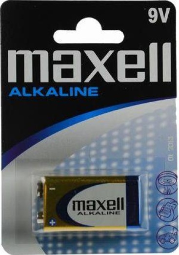 Pila Maxell 9v 1.5 alcalina mn1604 lr61 alkaline 1.5v batería lr09b1mxl lr09 6lf22