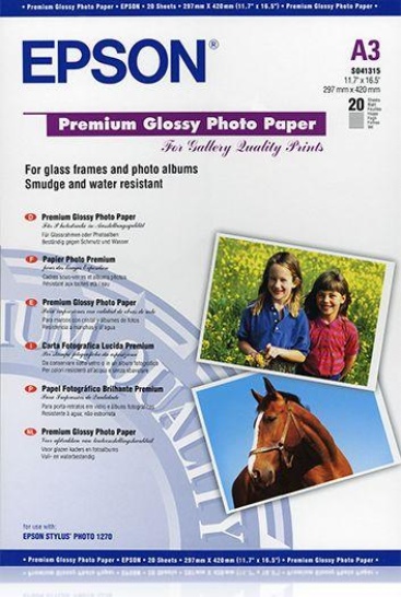 Epson Epson Premium Glossy Photo Paper, DIN A3, 255 g/m²
