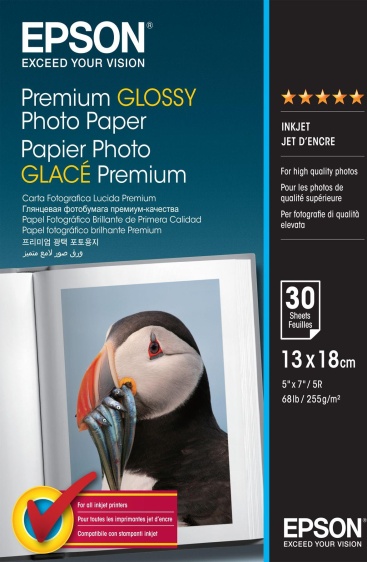 Epson Epson Premium Glossy Photo Paper, 130 x 180 mm, 25
