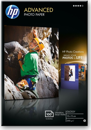 Comprar HP Papel fotográfico con brillo Advanced - 100 hojas/10 x 15 cm sin  bordes | Phone House
