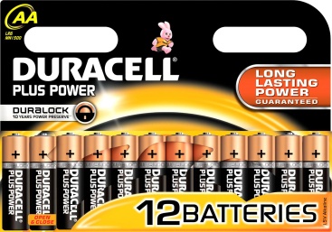 Duracell Plus Power Alcalino 1.5V batería no-recar