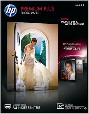 HP HP Papel fotográfico brillante Premium Plus - 20 h