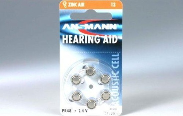 Pila Ansmann Blister 6x zinc 1.4 v 5013243 para 13 aire 14v pr48 aza13 6 1.4v