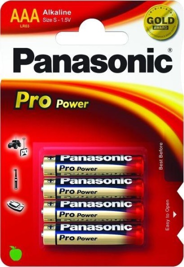 Panasonic 1x4 LR03PPG Alcalino 1.5V batería no-rec