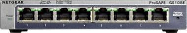 Netgear Netgear GS108E Gigabit Ethernet (10/100/1000) Negr