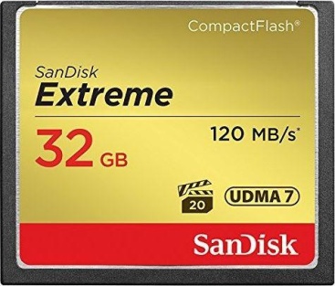 SanDisk Sandisk 32GB Extreme 32GB CompactFlash memoria fla