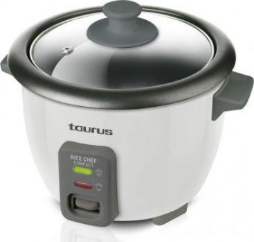 Taurus Rice Chef Compact arrocera Negro, Gris 0,6 L 700 W