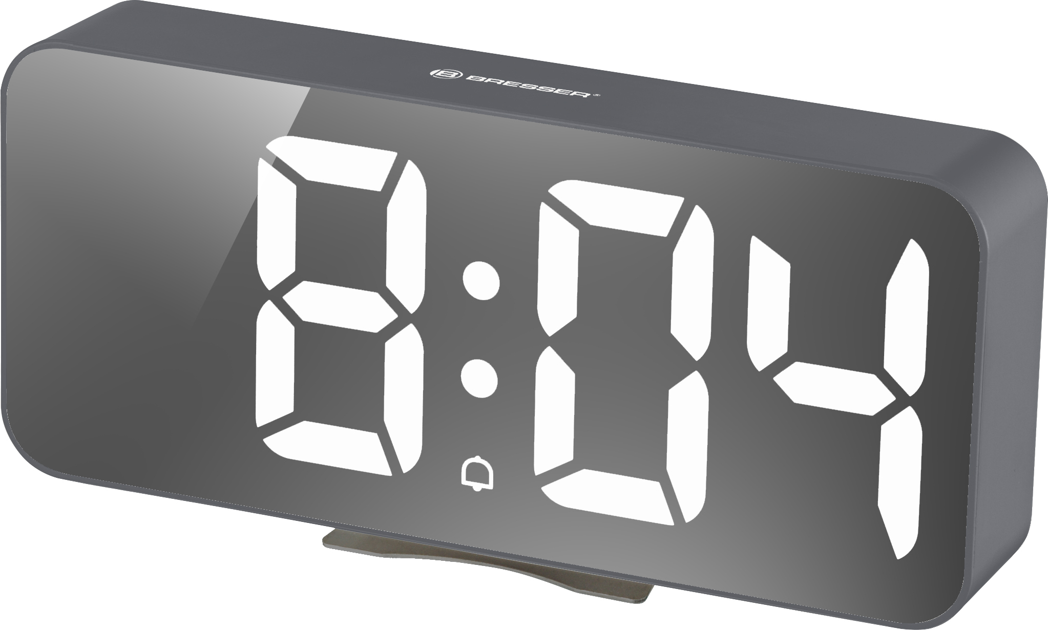 Bresser Reloj Despertador meteorologico mytime echo fxl gris madera 177x35x83