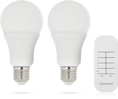Smartwares Sh499550 Set inteligente – 2 bombillas led de 7 w smarthome basic blanco control 7w