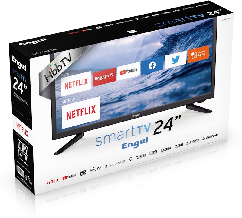 Engel LE 2482 SM 61 cm (24) HD Smart TV Wifi Negro