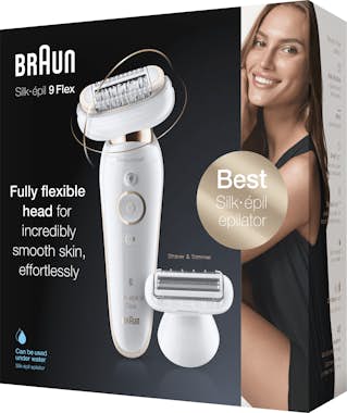 Braun Braun Silk-épil 9 81688635 depiladora Blanco, Oro