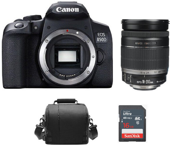 Canon CANON EOS 850D Cuerpo Negro + EF-S 18-200mm F3.5-5