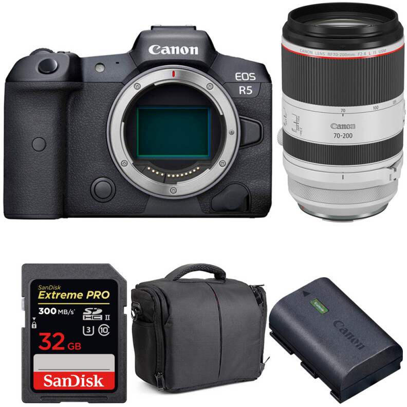 Canon EOS R5 + RF 70-200mm f/2.8L IS USM + SanDisk 32GB