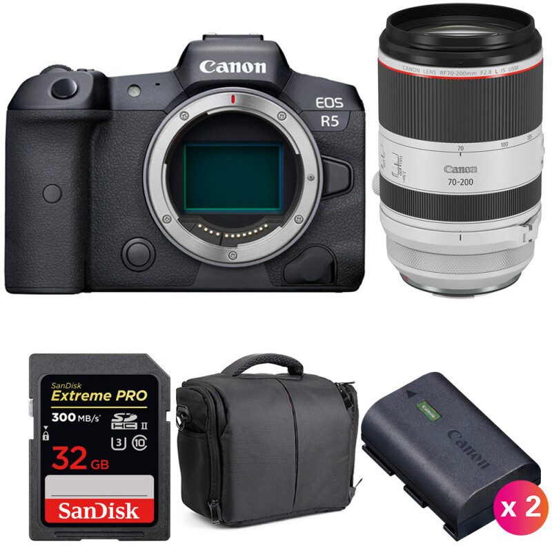 Canon EOS R5 + RF 70-200mm f/2.8L IS USM + SanDisk 32GB