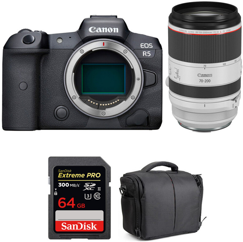 Canon EOS R5 + RF 70-200mm f/2.8L IS USM + SanDisk 64GB