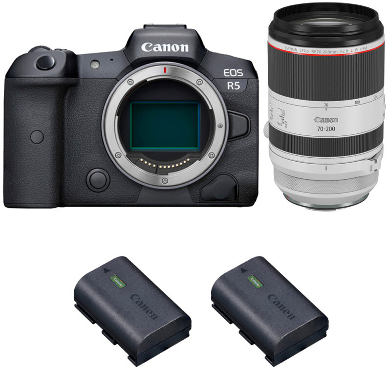 Canon EOS R5 + RF 70-200mm f/2.8L IS USM + 2 LP-E6NH | 2