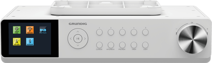 Grundig Grundig DKR 3000 BT Lugar de trabajo Digital Blanc