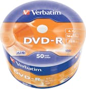 Verbatim Verbatim DVD-R Matt Silver en Wrap Spindle (bobina