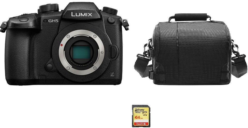Panasonic PANASONIC DMC-GH5 Cuerpo Negro + Tarjeta SD de 64G