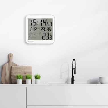 Bresser Reloj meteorologico BRESSER MyTime LCD - blanco