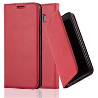 Funda Libro Para Samsung Galaxy S8 Plus En Rojo Manzana - Cubierta Proteccion Con Cierre Magnetico, Tarjetero Y Funcion De Suporte - Etui Case Cover Carcasa