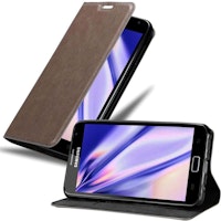 Funda Libro Para Samsung Galaxy Note 1 En Marron Cafe - Cubierta Proteccion Con Cierre Magnetico, Tarjetero Y Funcion De Suporte - Etui Case Cover Carcasa