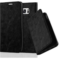 Funda Libro Para Samsung Galaxy Note 5 En Negro Antracita - Cubierta Proteccion Con Cierre Magnetico, Tarjetero Y Funcion De Suporte - Etui Case Cover Carcasa