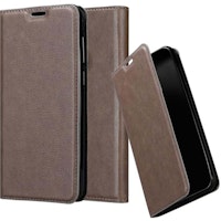 Funda Libro Para Samsung Galaxy A6S En Marron Cafe - Cubierta Proteccion Con Cierre Magnetico, Tarjetero Y Funcion De Suporte - Etui Case Cover Carcasa