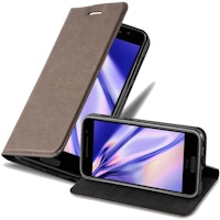 Funda Libro para HTC One A9 en MARRoN CAFe - Cubierta Proteccion con Cierre Magnetico, Tarjetero y Funcion de Suporte - Etui Case Cover Carcasa