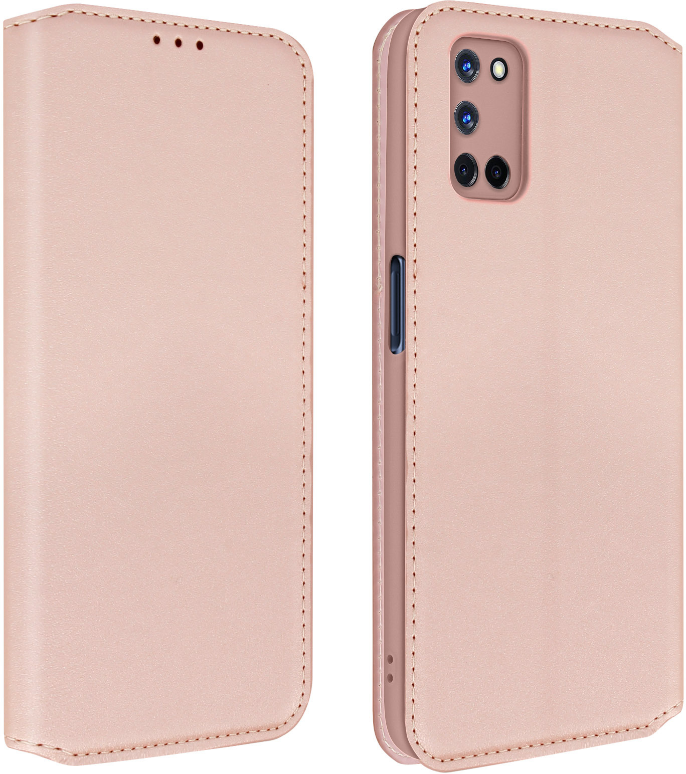 FMPCUON Cover per OPPO A72/A73 5G/A92S/Reno 4 Z,Custodia in Pelle OPPO A72/A73 5G/A92S Libro,[Bicolore][Chiusura Magnetica] Portafoglio Flip Protettiva Caso,Folio Wallet Protezione Case Shell-Verde