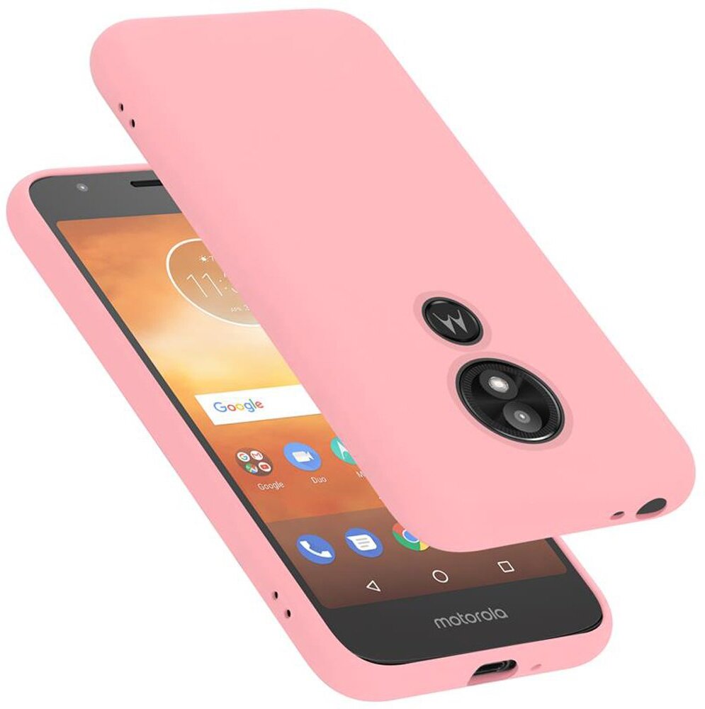 Cadorabo Funda para Motorola MOTO E5 PLAY GO en LIQUID ROSA