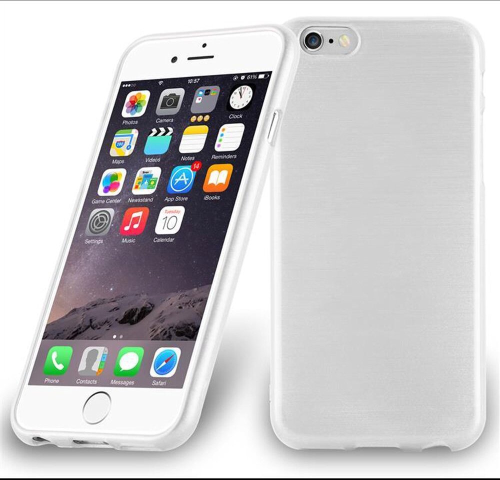 Cadorabo Funda para Apple iPhone 6 / iPhone 6S en PLATA - C