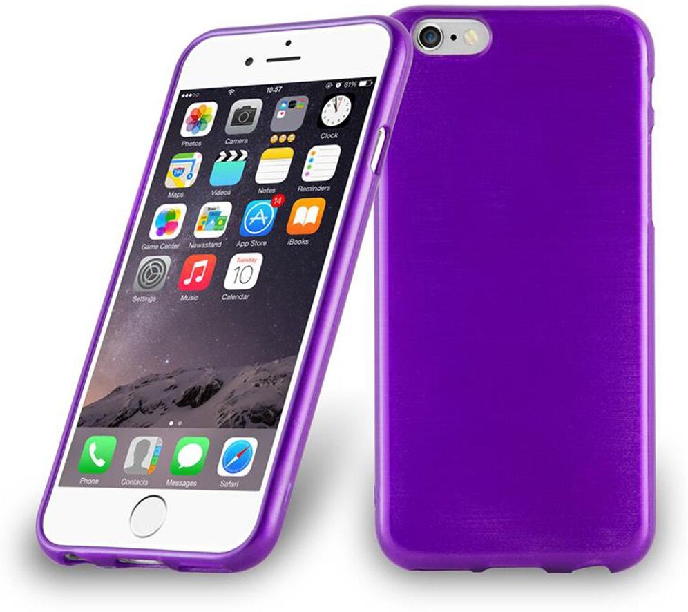 Cadorabo Funda para Apple iPhone 6 / iPhone 6S en LILA - Cu