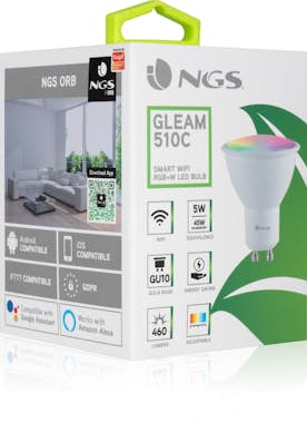 NGS NGS GLEAM 510C Bombilla inteligente Blanco Wi-Fi 5