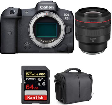Canon EOS R5 + RF 85mm f/1.2L USM + SanDisk 64GB Extreme