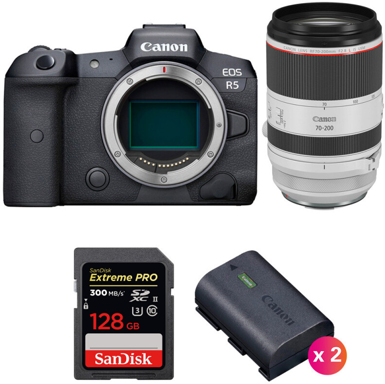 Canon EOS R5 + RF 70-200mm f/2.8L IS USM + SanDisk 128GB