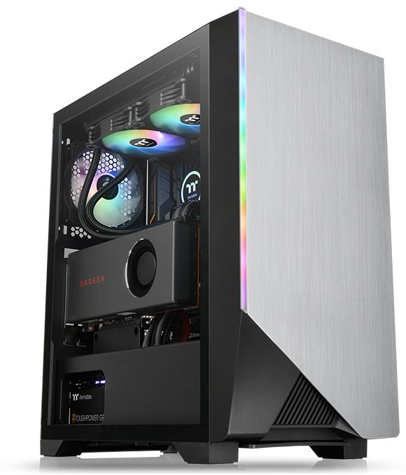 Thermaltake Thermaltake H550 TG ARGB Midi Tower Negro, Gris
