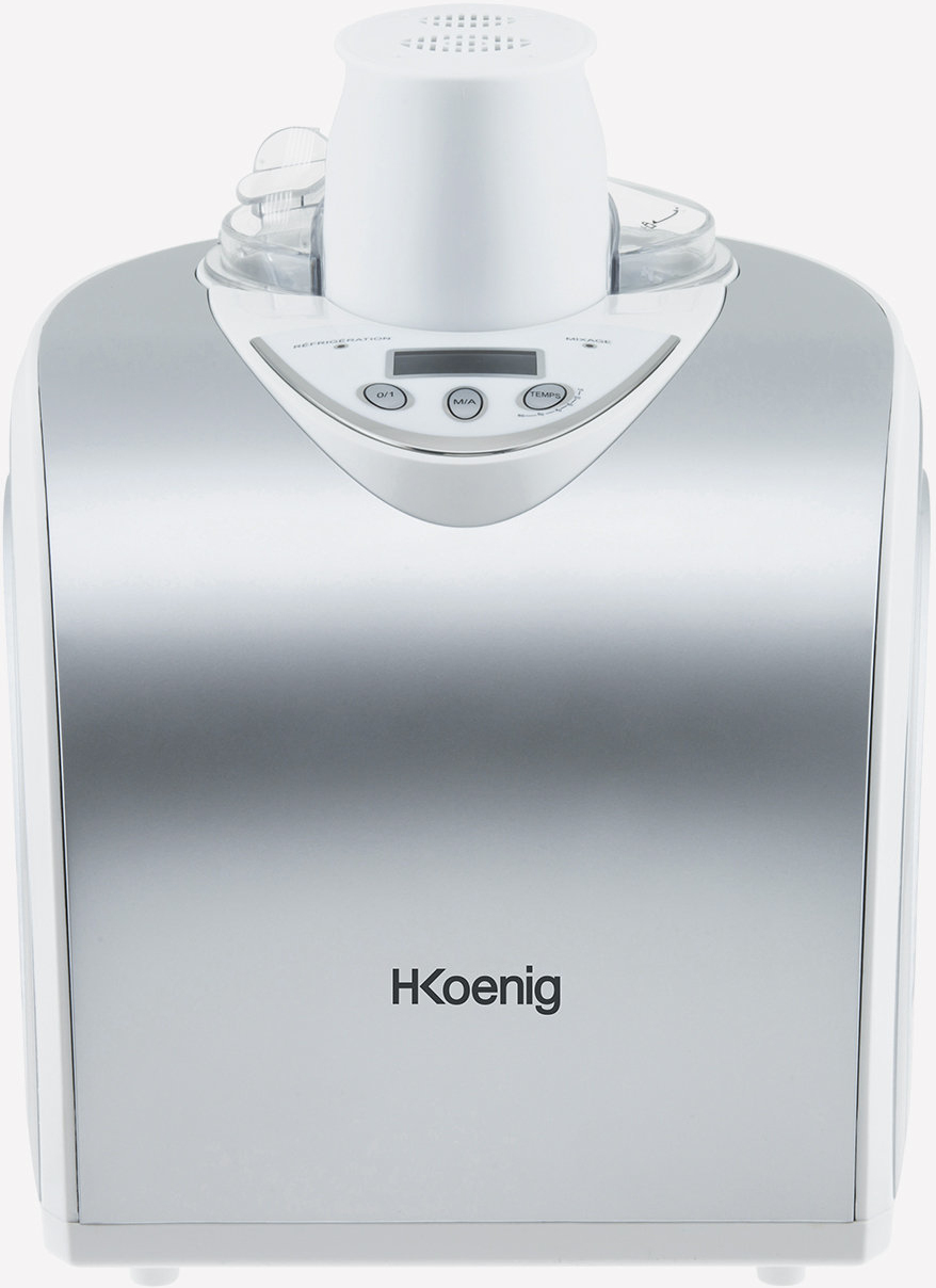 H.Koenig HF180 máquina para helados Heladera tradicional 1,5 L Plata, Blanco 135 W