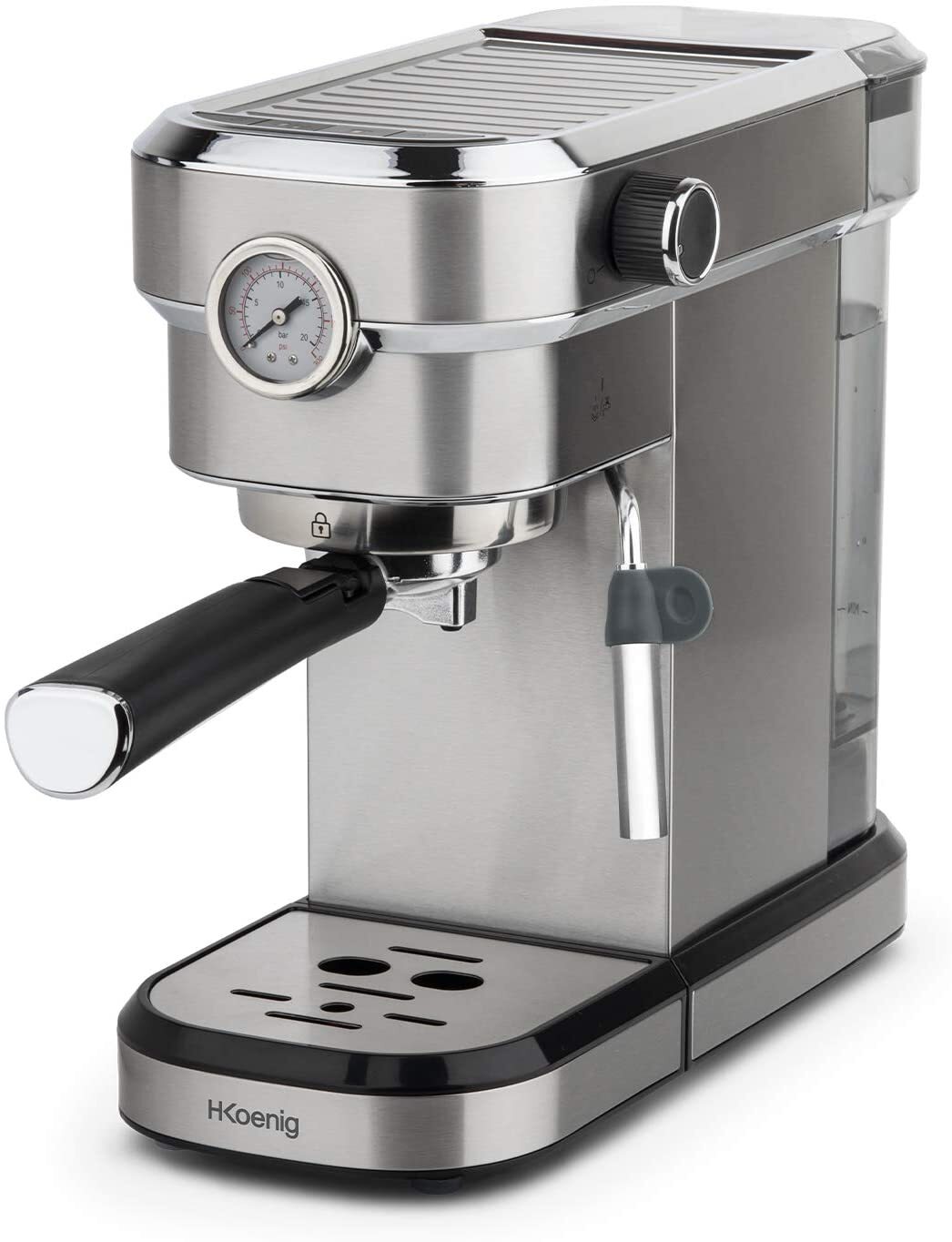 H.Koenig H.KOENIG - Máquina espresso, 1350 W, 15 bares, 1.1