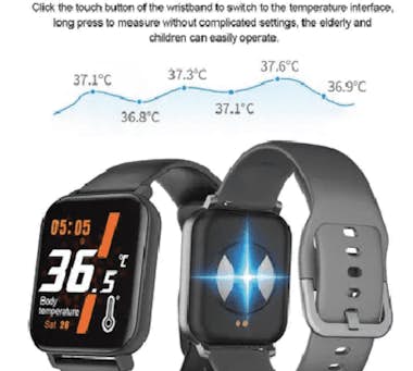 Klack Smartwatch reloj inteligente F25 negro